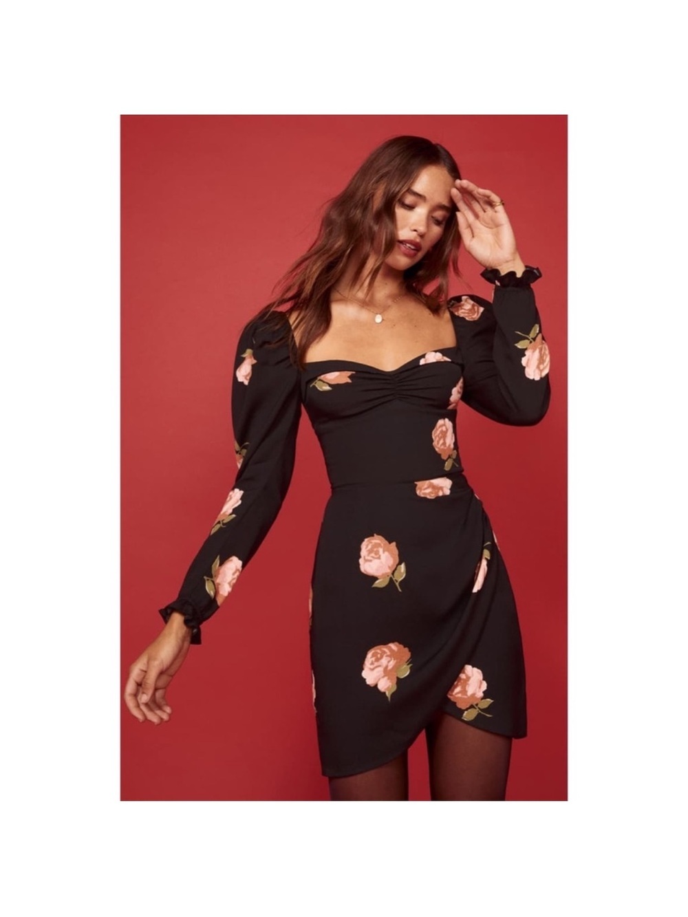 Reformation Amala Floral Mini Dress
